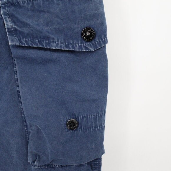 Stone Island Cargo Pants Men 30 Type SL Blue garment dyed trouser Cotton Pockets - Picture 3 of 15